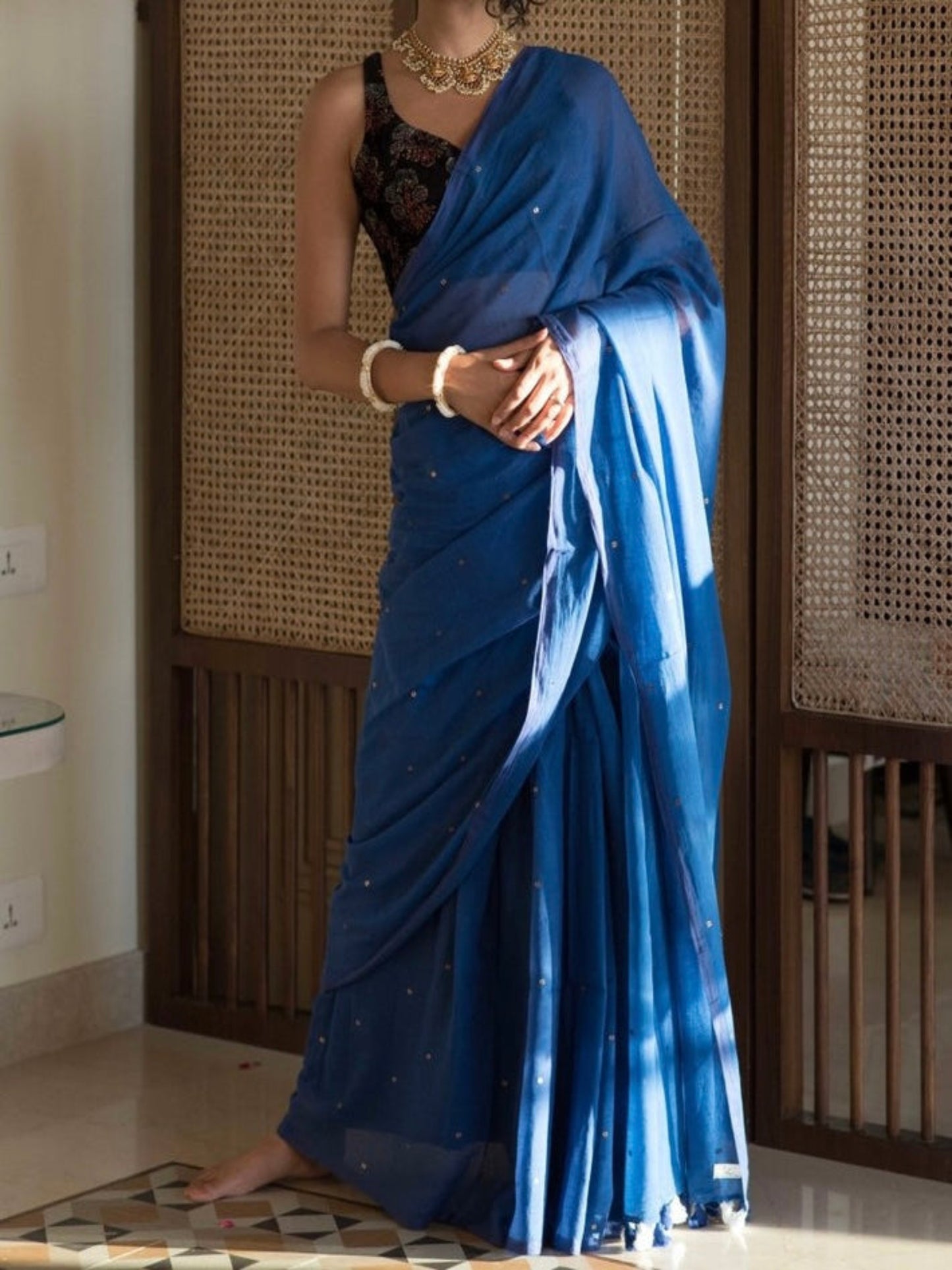 Jheel Chumki Cotton Saree