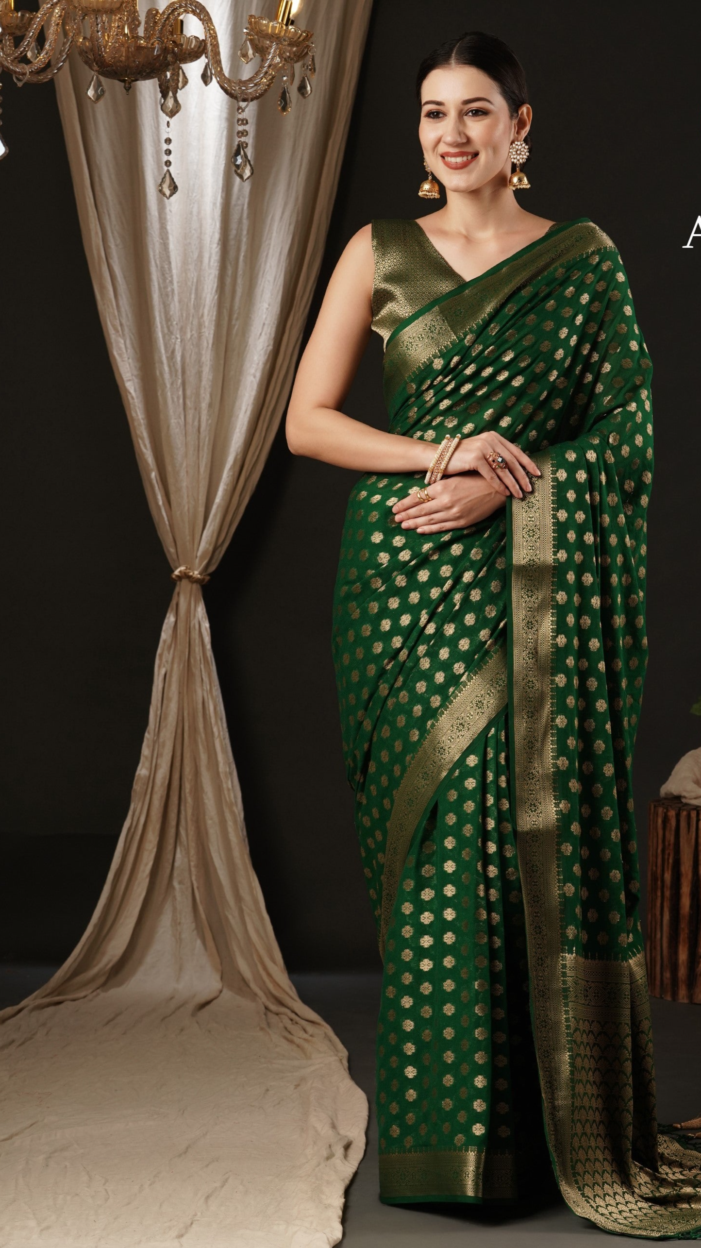 Pure Georgette Woven Saree