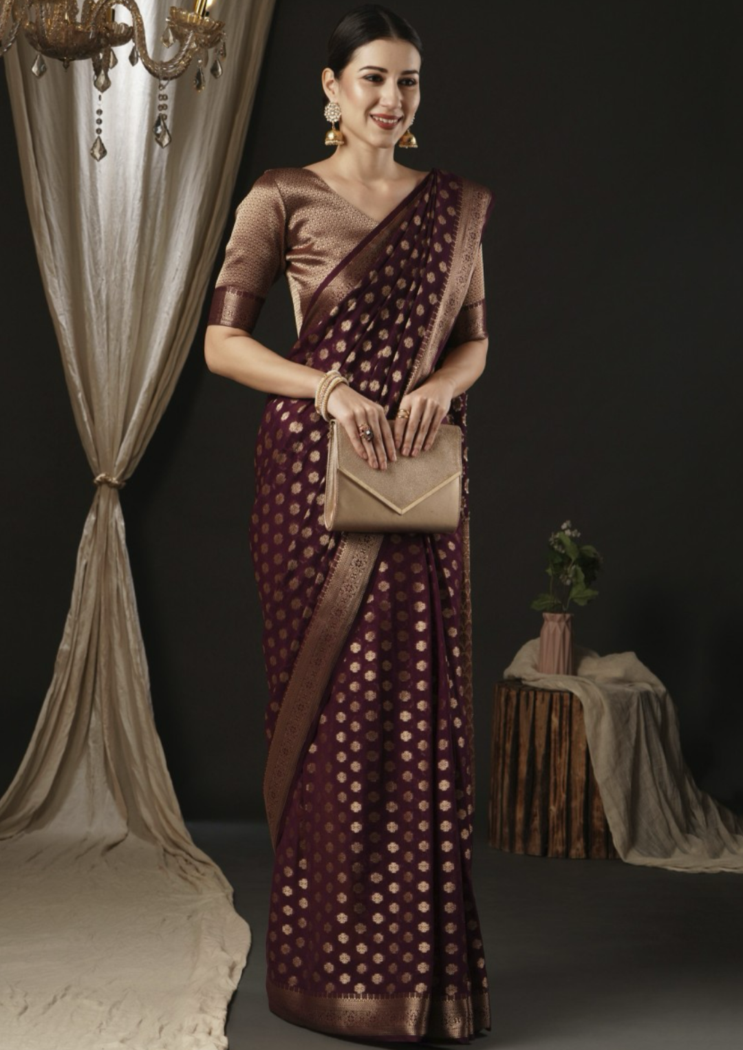 Pure Georgette Saree